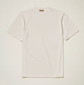 Off White Ribbed Regular Fit Crew Neck T-Shirt - Upscale Men's Fashion