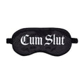 Ouch! Cum Slut Printed Satin Mask Black from Nice 'n' Naughty