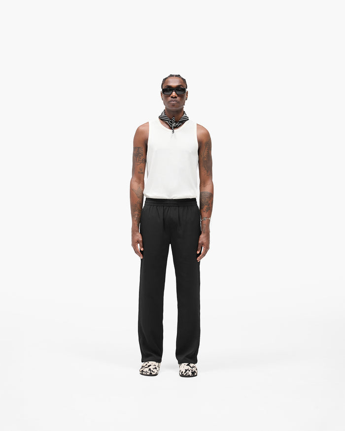 Piped Track Pant - Jet Black