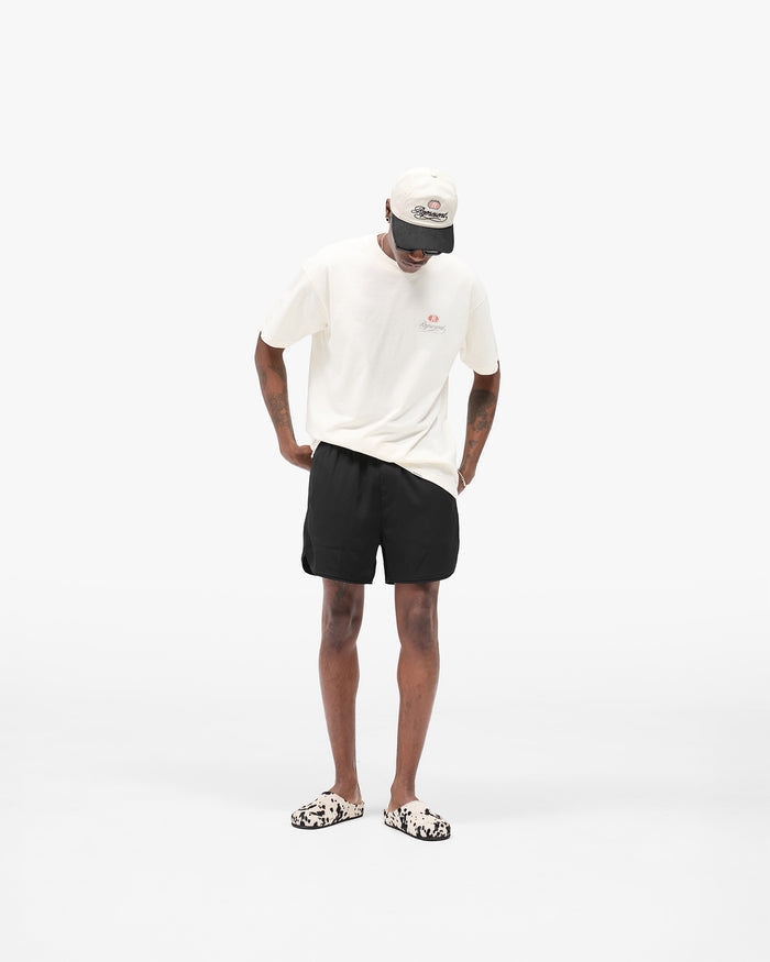 Piped Track Short - Jet Black