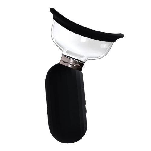 Pumped by Shots Dazzling Rechargeable Vulva and Breast Pump Black from Nice 'n' Naughty