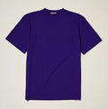 Purple Ribbed Regular Fit Crew Neck T-Shirt - Upscale Men's Fashion