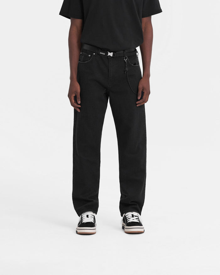 R2 Straight Leg Denim | Black Denim FW23 | Represent Clo