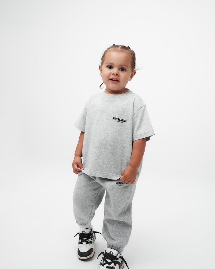 Represent Mini Owners Club Sweatpants | Ash Grey Pants Owners Club | Represent Clo
