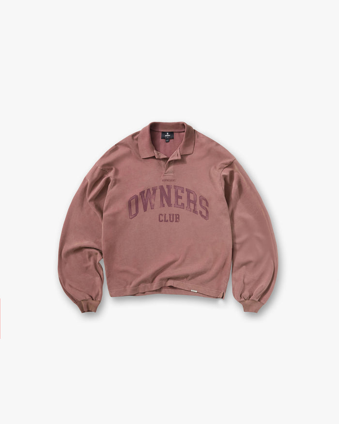 Represent Owners Club Rugby Polo - Smoked Rose