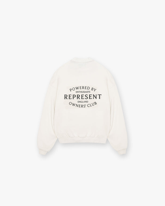 Represent Owners Club Stamp Sweater - Flat White
