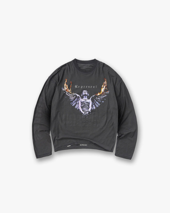 Reversible Living Legacy Tour Long Sleeve T-Shirt - Sun Fade Grey