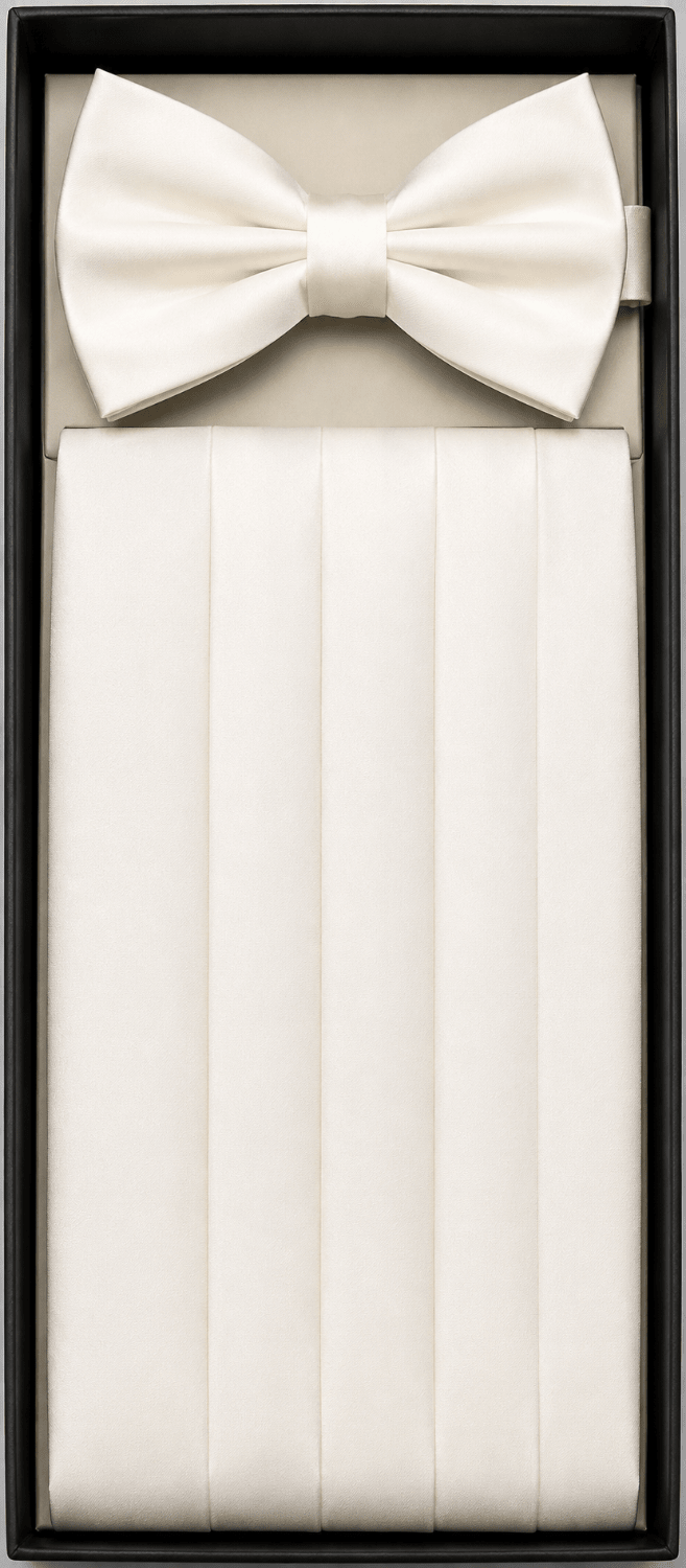 Satin Cummerbund & Bow Tie Set for Men - Upscale Men's Fashion