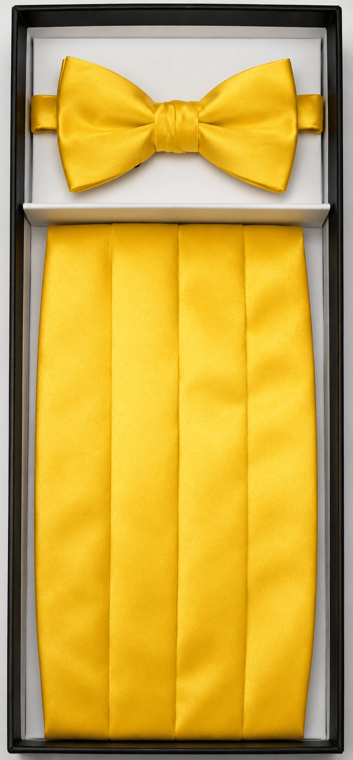 Satin Cummerbund & Bow Tie Set for Men - Upscale Men's Fashion