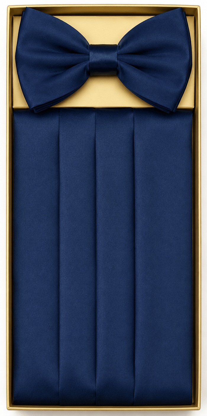 Satin Cummerbund & Bow Tie Set for Men - Upscale Men's Fashion