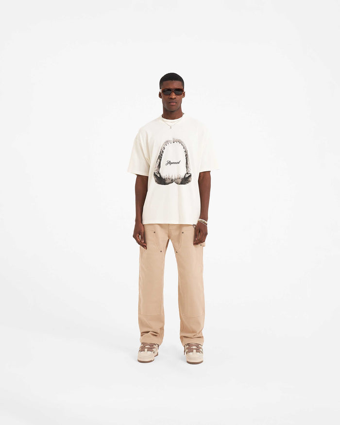 Shark Jaws T-Shirt | Flat White T-Shirts SS23 | Represent Clo