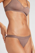 A low rise thong with a plush elastic waistband [Paula XS]