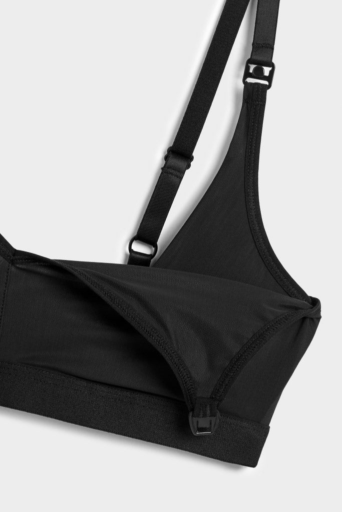 Clips open and close for easy nursing access