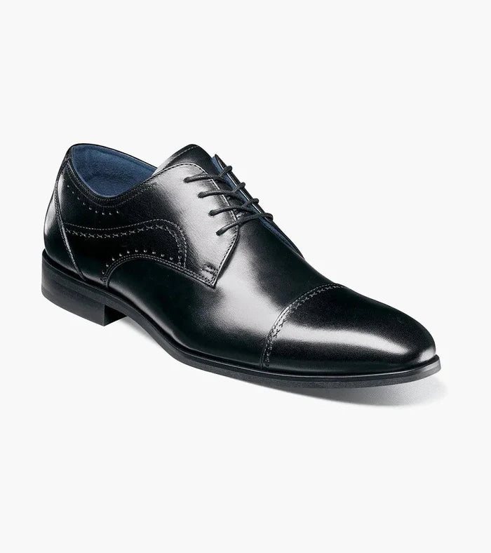 Stacy Adams Bryant Cap Toe Oxford in Black - Versatile and Stylish Leather Shoes - Upscale Men's Fashion
