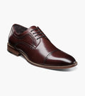 Stacy Adams Dickinson Cap Toe Oxford Dress Shoes - Burgundy - Upscale Men's Fashion