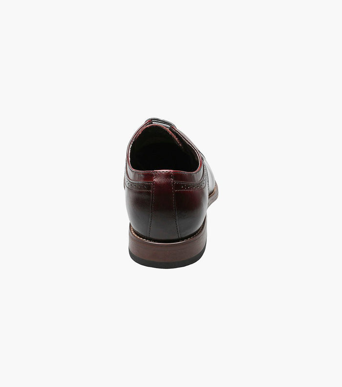 Stacy Adams Dickinson Cap Toe Oxford Dress Shoes - Burgundy - Upscale Men's Fashion