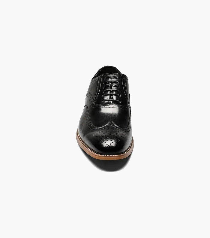 Stacy Adams Dunbar Wingtip Oxford Shoes – Black - Upscale Men's Fashion