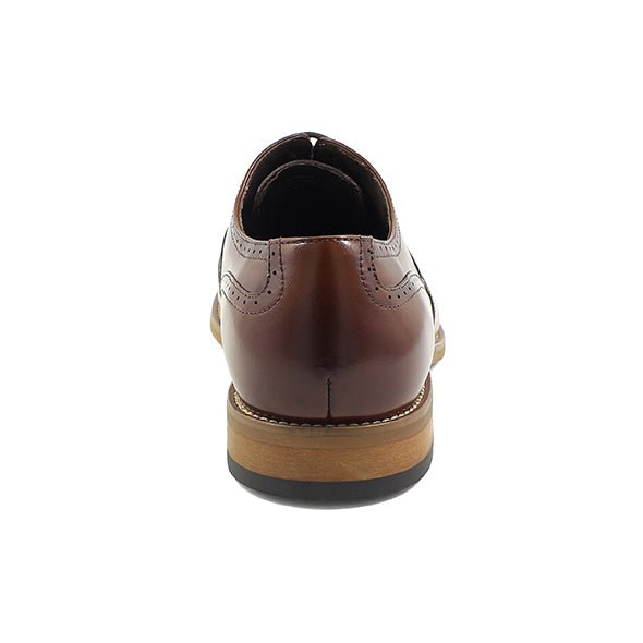 Stacy Adams Dunbar Wingtip Oxford Shoes – Cognac - Upscale Men's Fashion