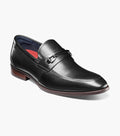Stacy Adams Kaylor Moc Toe Bit Slip-On Dress Shoes - Black - Upscale Men's Fashion