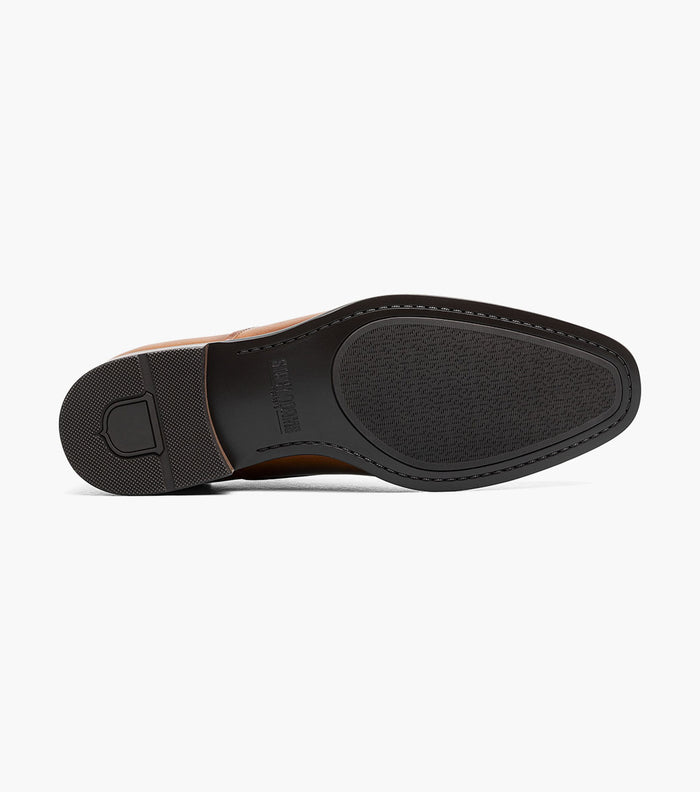 Stacy Adams Lawton Moc Toe Bit Slip-On Shoes - Cognac - Upscale Men's Fashion