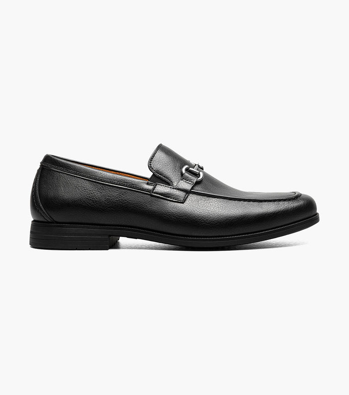 Stacy Adams Richmont Moc Toe Bit Loafers - Black Tumbled - Upscale Men's Fashion