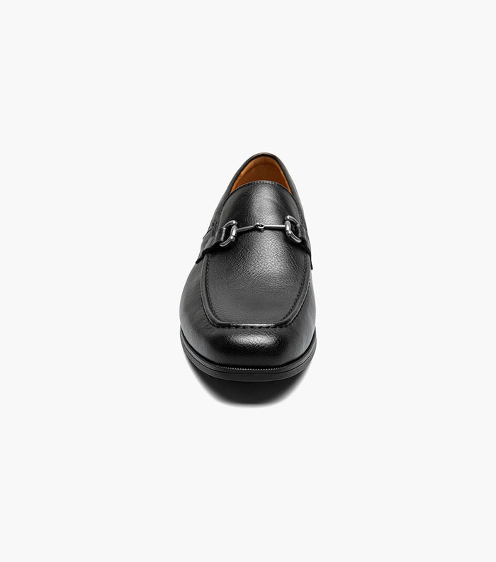 Stacy Adams Richmont Moc Toe Bit Loafers - Black Tumbled - Upscale Men's Fashion