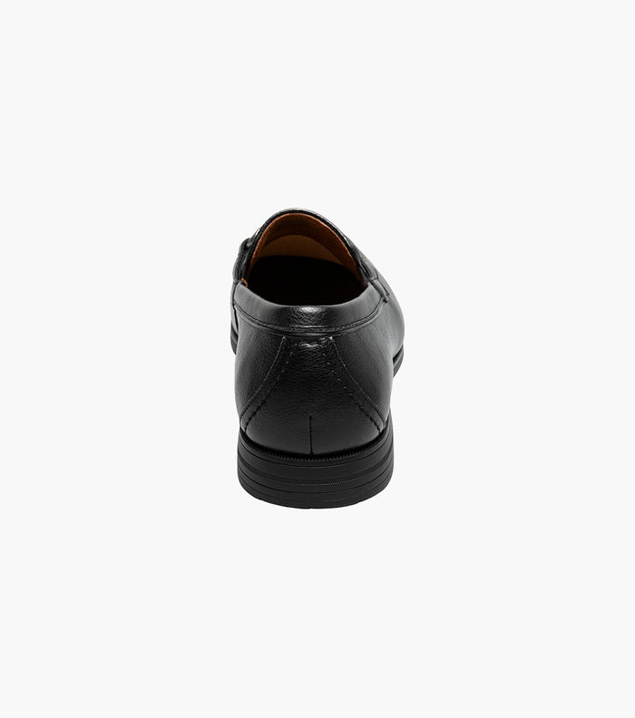 Stacy Adams Richmont Moc Toe Bit Loafers - Black Tumbled - Upscale Men's Fashion