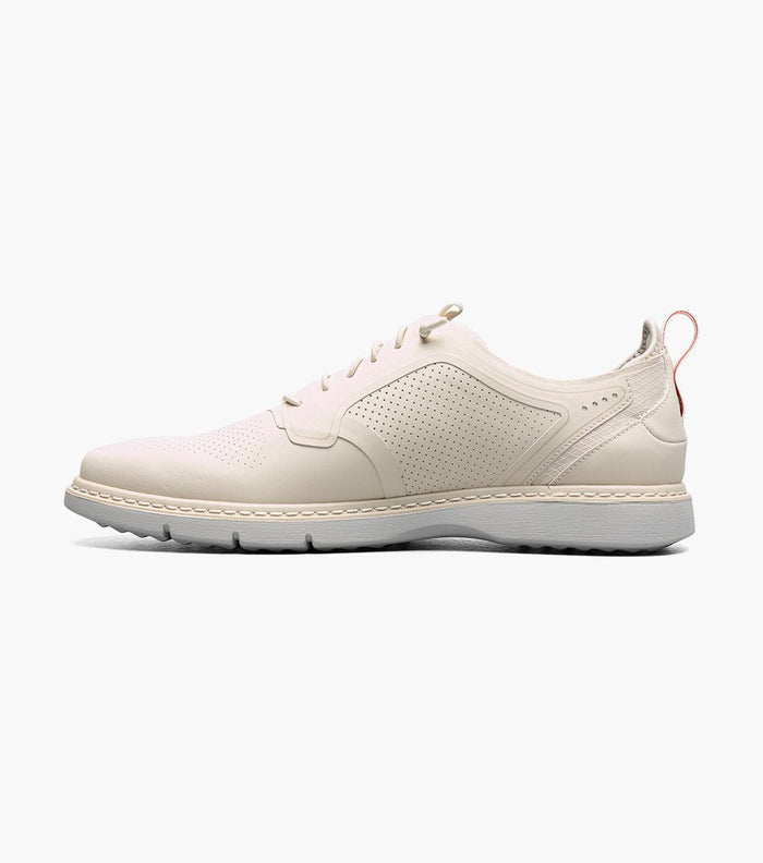 Stacy Adams Synchro Plain Toe Elastic Lace Up - Cream - Upscale Men's Fashion