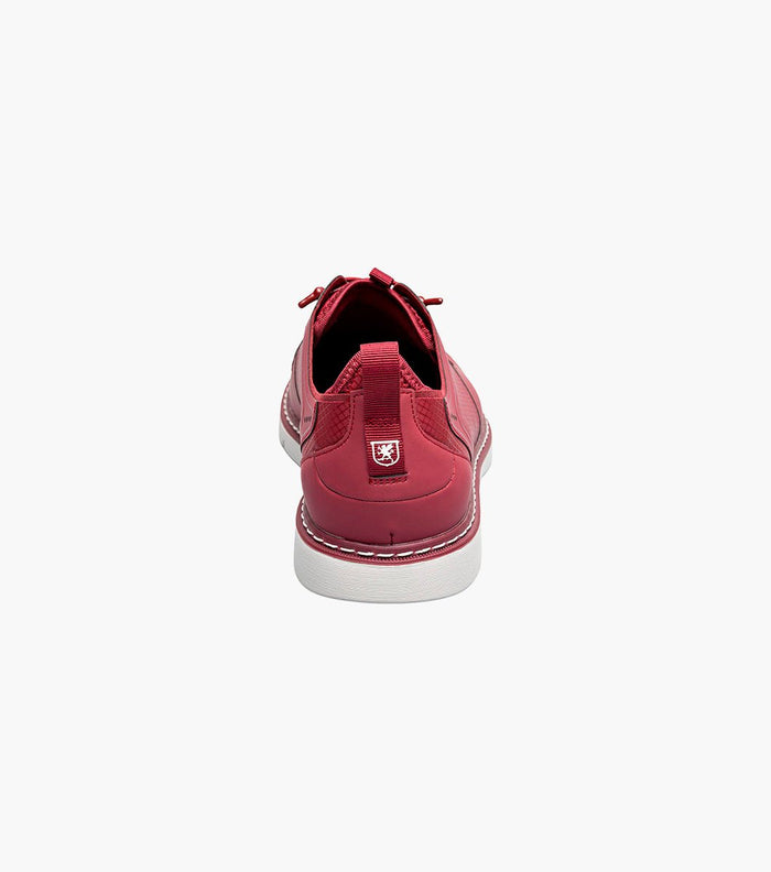 Stacy Adams Synchro Plain Toe Elastic Lace Up - Raspberry - Upscale Men's Fashion