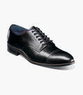 Stacy Adams William Leather Cap Toe Oxford Dress Shoes - Black - Upscale Men's Fashion