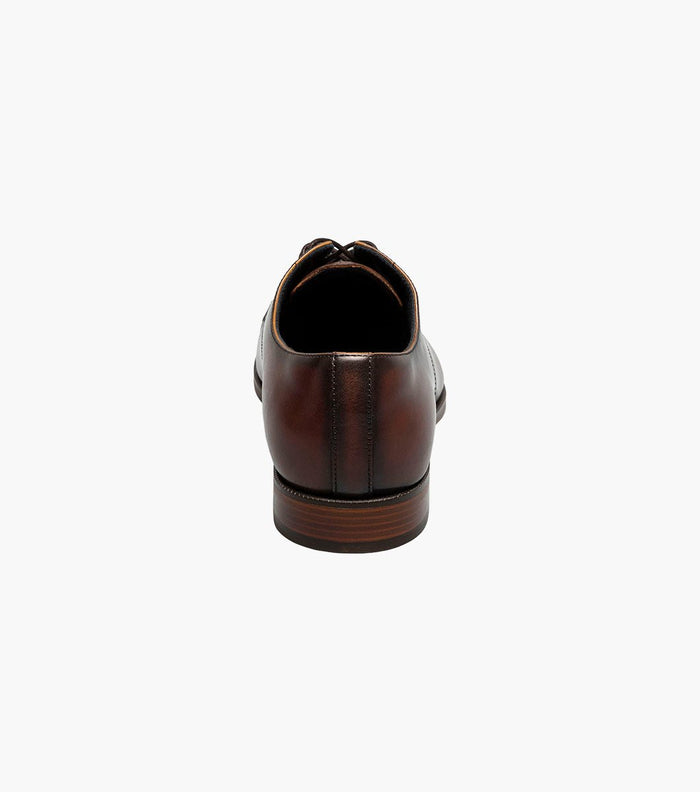 Stacy Adams William Leather Cap Toe Oxford Dress Shoes - Brown - Upscale Men's Fashion