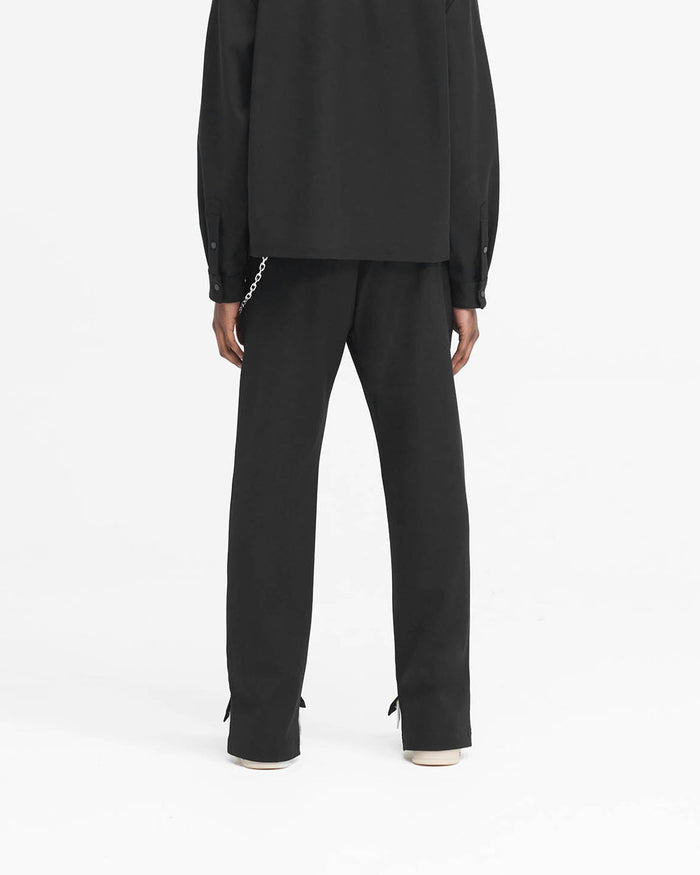 Stepped Hem Pant - Black