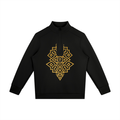 Stoneyer Tribal Print Men's Quarter Zip Sweatshirt