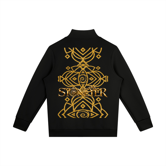 Stoneyer Tribal Print Men's Quarter Zip Sweatshirt