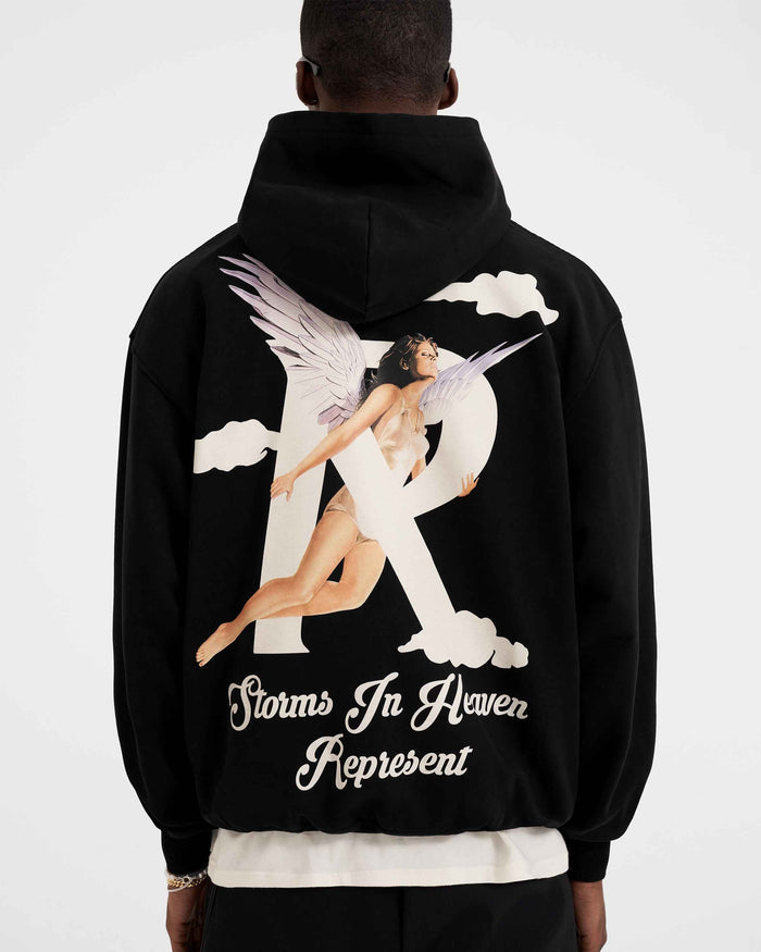 Storms In Heaven Hoodie | Black Hoodies SS23 | Represent Clo