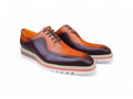 Stylish Two-Tone Brogue Oxford - Upscale Men's Fashion