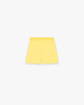 Front product image of mens yellow shorts on a plain white background | Team 247 Fused Shorts in Lemon | Athletic shorts with fused seams | 247 Shorts | Represent Clo