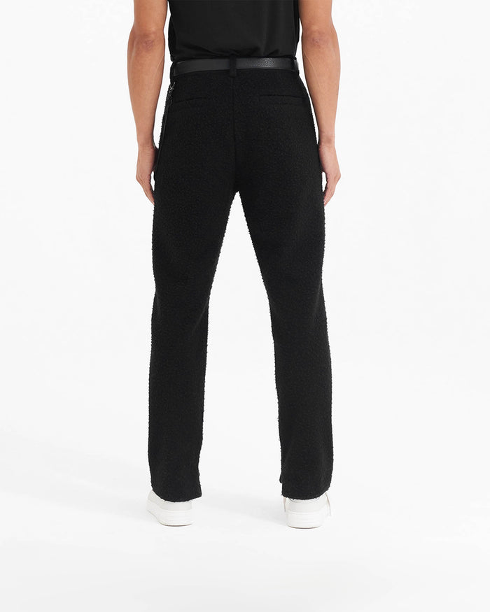 Textured Wool Tailored Pant | Black Pants FW22 | Represent Clo