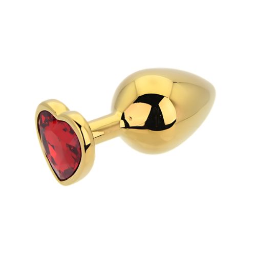 Toosh Heart Shaped Butt Plug with Red Stone from Nice 'n' Naughty