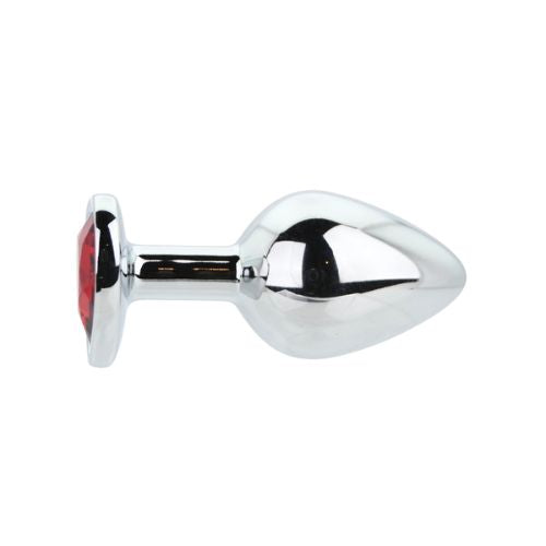 Toosh Heart Shaped Butt Plug with Red Stone from Nice 'n' Naughty