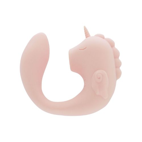 Unihorn C Horse Coral Throb Clitoral Vibrator Pink from Nice 'n' Naughty
