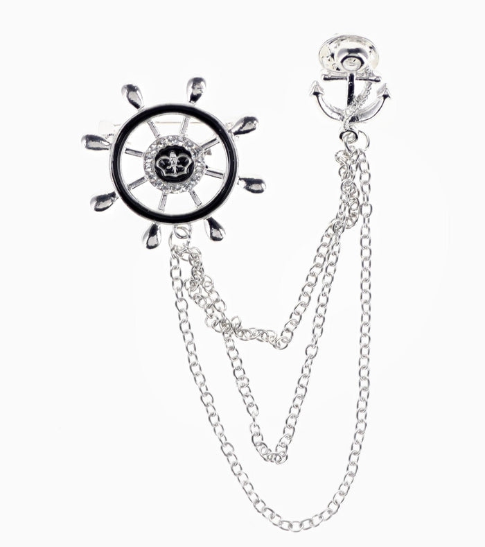 Silver Ship's Wheel