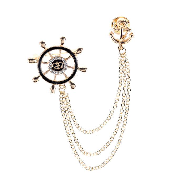 Gold Ship's Wheel