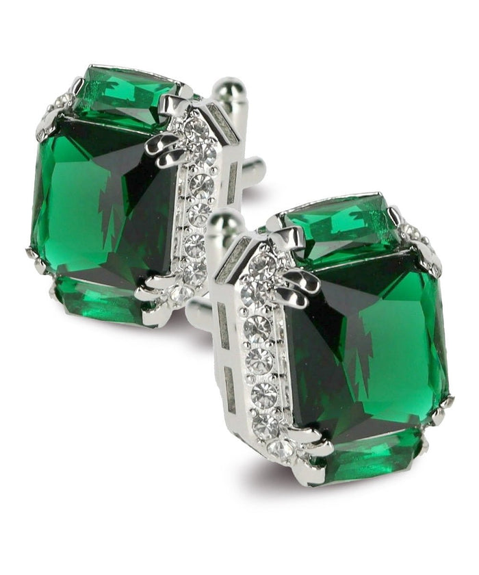 Emerald Green and Silver