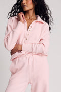 Waffle Knit Pullover in Shell