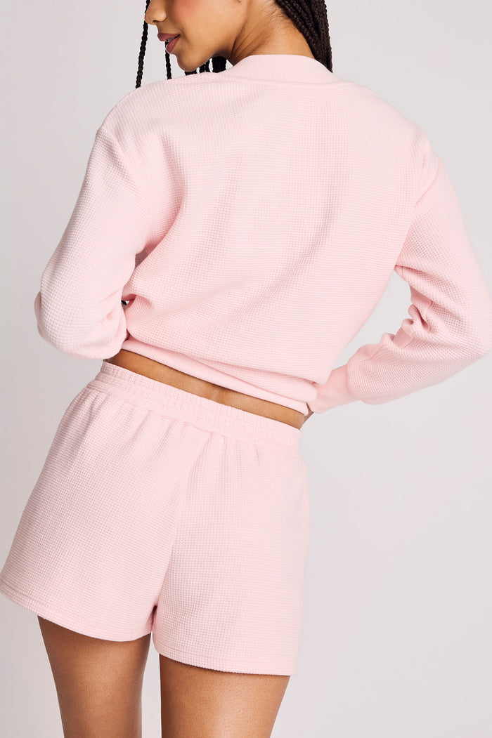 Waffle Knit Short in Shell