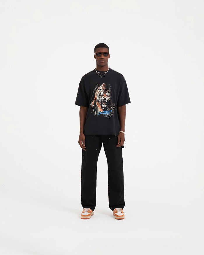 Welcome To The Jungle T-Shirt | Off Black T-Shirts SS23 | Represent Clo