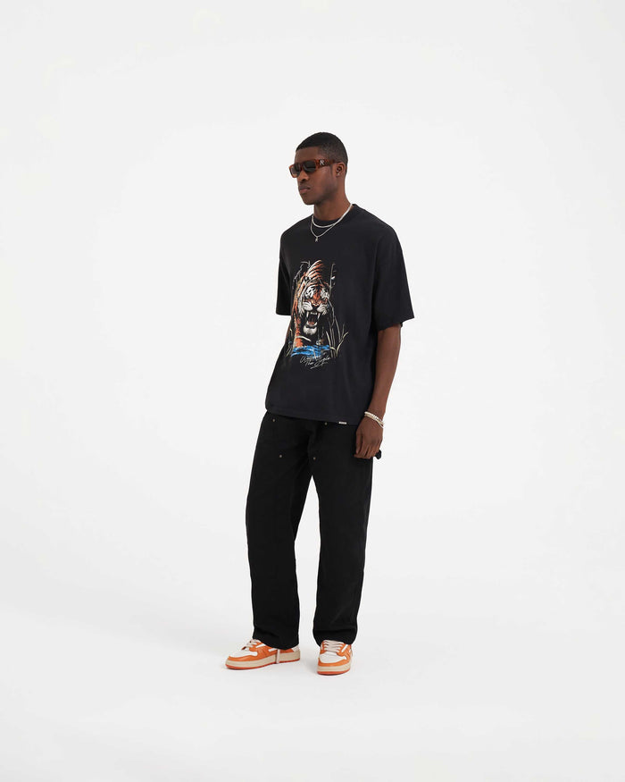 Welcome To The Jungle T-Shirt | Off Black T-Shirts SS23 | Represent Clo