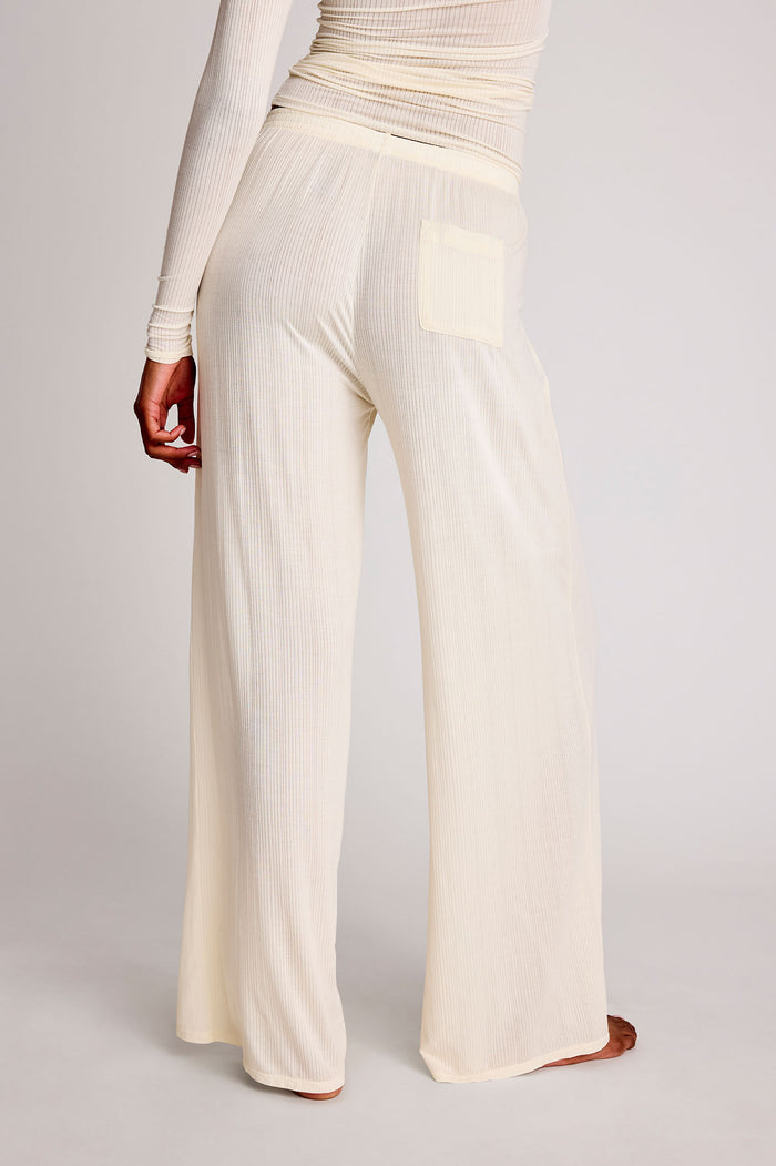 Whipped Track Pant in Cream