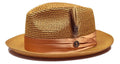 Whiskey Fedora Braided Straw Hat - Upscale Men's Fashion